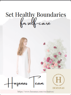 Set Healthy Boundaries For Self-care (Downloadable E-Book)